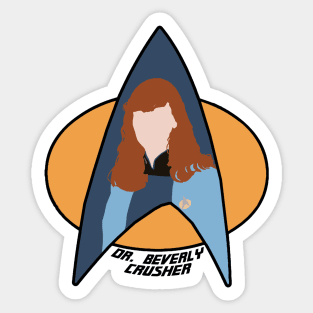 Dr Crusher Sticker